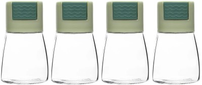 AMORDIV Seasoning Shaker Set Glass, Borosilicate Glass(4 Piece)