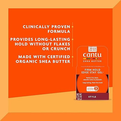 Cantu Shea Butter Extra Hold Edge Stay Gel 64G(64 ml)
