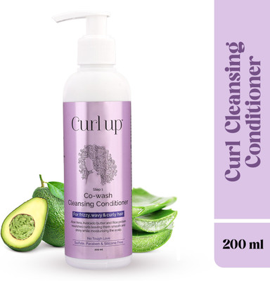 CURL UP cowash Cleansing conditioner|For Dry Frizzy, Wavy& Curly Hair(200 ml)