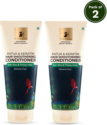 Pilgrim Patua Smoothing Conditioner for Smooth, Frizz-Free & Silky Hair Pack of 2(400 ml)