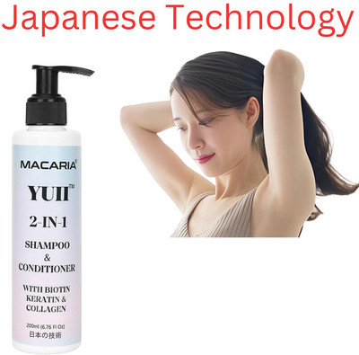 MACARIA Yuii biotin shampoo and conditioner for frizzy hair(200 ml)
