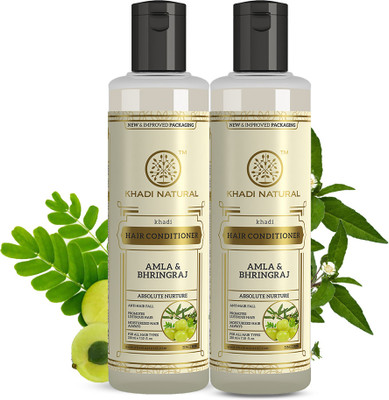 KHADI NATURAL Amla & Bhringraj Hair Conditioner (Pack of 2)(420 ml)