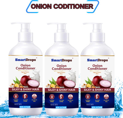 smartdrops Onion Conditioner for Anit-Hair Fall, Promotes Lustrous Hair(600 ml)