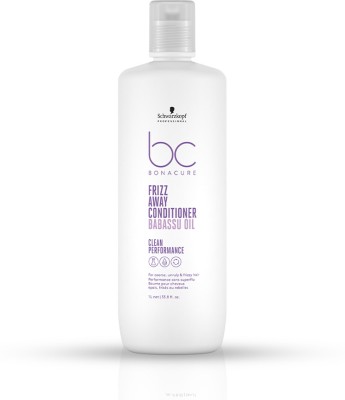 Schwarzkopf Professional Bonacure Frizz Away Conditioner with Babassu Oil For Dry and Frizzy Hair 1000ml(1000 ml)