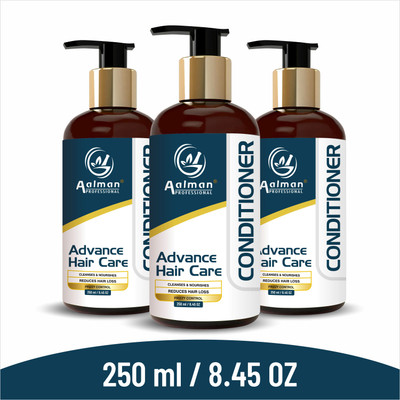 Aalman Professional Advance Hair Care Solution conditioner for Smooth & Shiny Hair (3 Bottle)(250 ml)