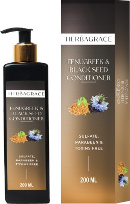 HERBAGRACE Herba Grace Fenugreek and Black Seed Conditioner for Dandruff & Frizz Free Hair(200 ml)