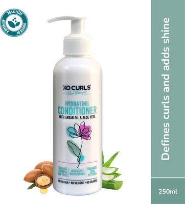 XO Curls Hydrating Conditioner with Argan Oil and Aloe Vera(250 ml)