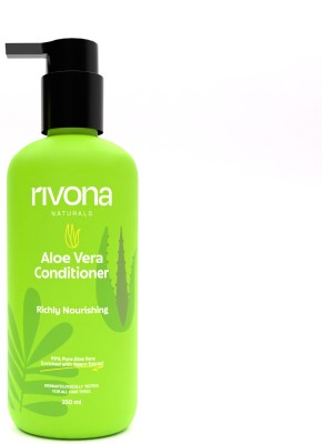RIVONA NATURALS Aloe Vera Conditioner/ Anti Frizz & Smoothening/ All Hair types 250 ml(250 ml)