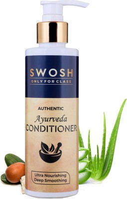 SWOSH Hair Conditioner Soft, Silky Smooth Hair With Aloevera, Amla Oil Silicone Free(200 ml)