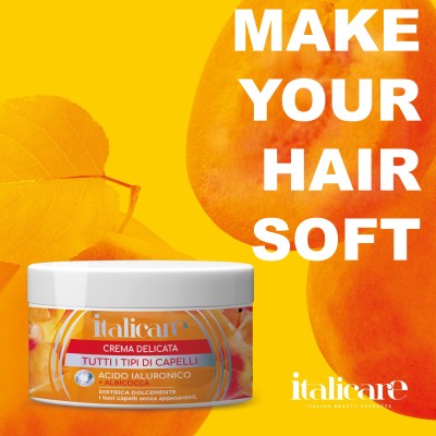 Italicare Delicate Cream Conditioner With Apricot & Hyaluronic Acid Untangle Your Hair(300 ml)