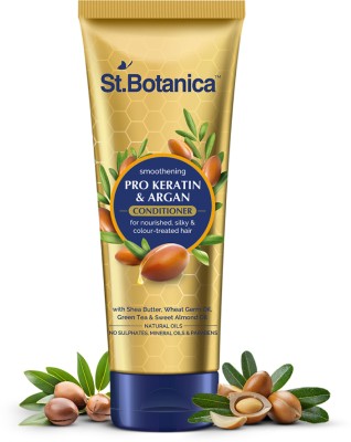 St.Botanica Pro Keratin & Argan Oil Smooth Therapy Conditioner|Damaged & Color Treated Hair(50 ml)