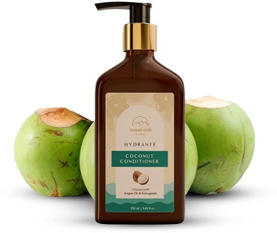 Mayaa Veda Herbal Anti Dandruff Coconut Conditioner Adds Shine Prevents Dryness Retains Moisture(250 ml)