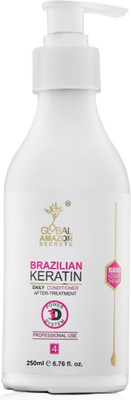 Global Amazon Secrets Brazilian keratin Sulfate free conditioner for dry and Damaged hairs(250 ml)