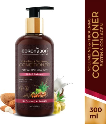 COROnation Herbal Volumizing & Thickening Conditioner with Biotin & Collagen(300 ml)