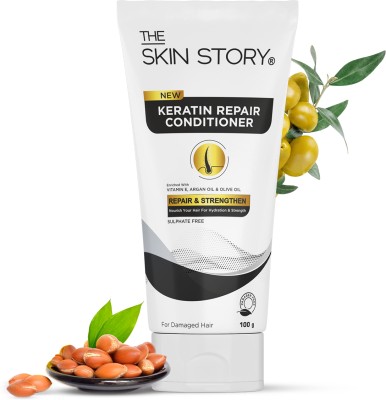 The Skin Story Sulphate Free Keratin Smooth Hair Conditioner, Damage Repair, Soft & Silky(100 g)