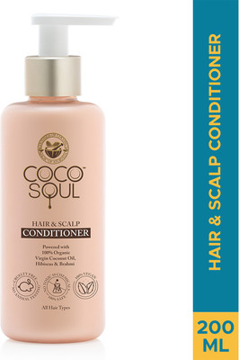 Coco Soul Hair + Scalp Conditioner with Coconut & Ayurveda for Shiny Silky & Strong Hair(200 ml)