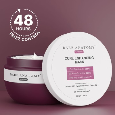 BARE ANATOMY Curl Enhancing Hair Mask | Smoothens & Conditions Hair With Curl Retention(250 g)