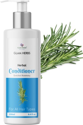 GLAM HERBS Rosemary Hair Conditioner | Hair Growth, Hair Fall Control, Shiny & Long Hair(250 ml)