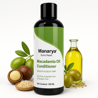 Manarya Macadamia Oil Conditioner for Strengthening Dry, Damaged & Frizzy Hair(100 ml)