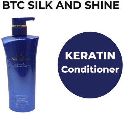 BTC Silk&shine keratin anti hair fall conditioner(500 ml)