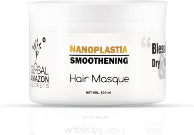 Global Amazon Secrets Nanoplastia Smoothening Hair Masque (mask) with Botox Omega3 Bio Keratin(500 ml)