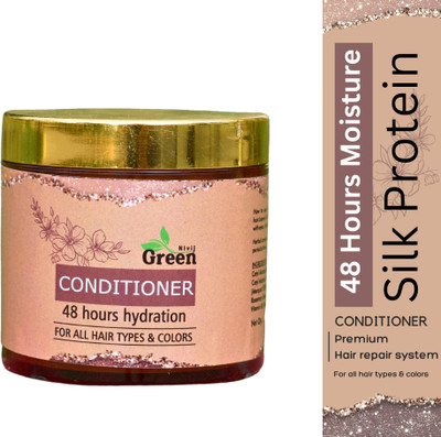 Nivij Green 48 hours moisturizing Conditioner for Damaged Locks with Silk Protein(90 g)
