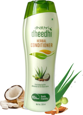 Dhathri Herbal Conditioner | For Smooth & Frizz-free Hair, Safe on Scalp(200 ml)