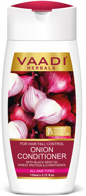 vaadi Herbals Onion Conditioner with Black Seed Oil Wheat Protein & Coconut (110 ml)(110 ml)