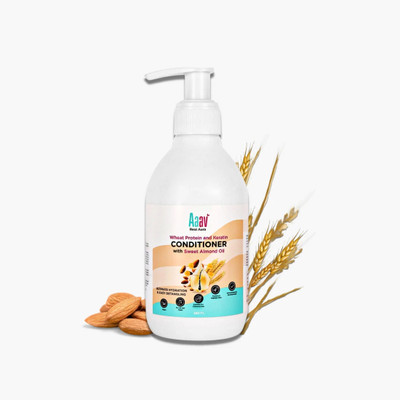 AaavRealAura Wheat Protein & Keratin Conditioner with Sweet Almond & Olive Oil(250 ml)