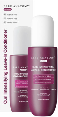 BARE ANATOMY Curl Intensifying Leave In Conditioner Cream | Deeply Conditions Hair(140 ml)