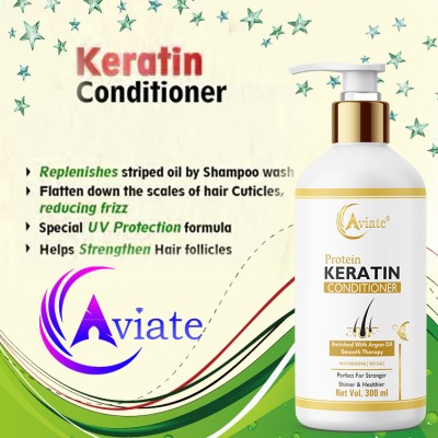 Aviate Rice Water Keratin Conditioner Organic, for Damaged, Dry and Frizzy Hair(300 ml)