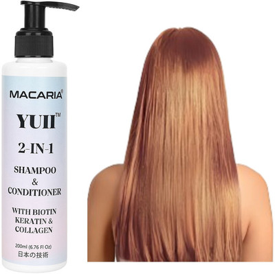 MACARIA Yuii Shampoo and Conditioner Anti-Thinning Biotin Shampoo and Conditioner(200 ml)
