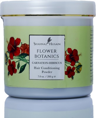 Shahnaz Husain Flower Botanics – Carnation Hibiscus Hair Conditioning Powder(200 g)