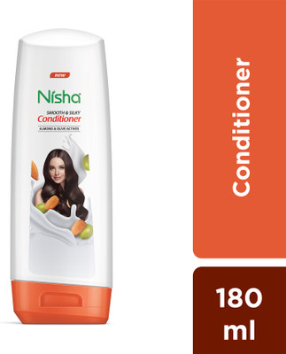 Nisha Smooth & Silky Conditioner, 180 ML White(180 ml)