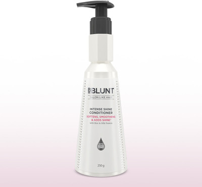 BBlunt Intense Shine Conditioner with Rice & Silk Protein for Softer,Smoother & Shinier(250 g)