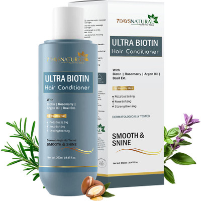 7days natural Hair Fall Rescue Ultra Biotin Conditioner With Rosemary Argan oil for Shiny Hair(250 ml)
