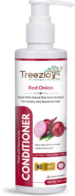 treezio Red Onion Conditioner for Hair Growth & Hair Fall Control No Paraben No Sulphate(200 ml)