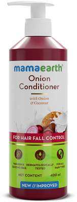 Mamaearth Onion Conditioner for Hair Growth & Hair Fall Control with Coconut Oil(400 ml)