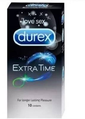 Durex Extra Time Condoms for Long Lasting Climax Delay, 10 Sheets (Pack of 1) ET13 Condom