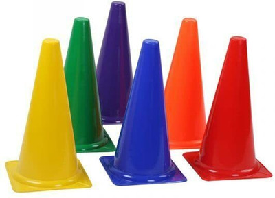 Fitdex Cone Marker Pack of 12(Multicolor)