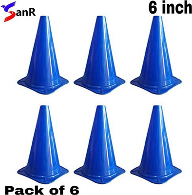 Fitdex Cone Marker Pack of 6(Blue)