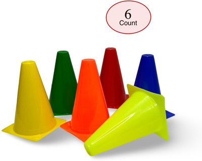 LCARNO Cone Marker Pack of 6(Multicolor)