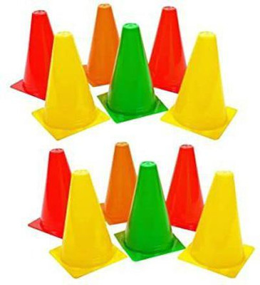Fitdex Cone Marker Pack of 12(Multicolor)