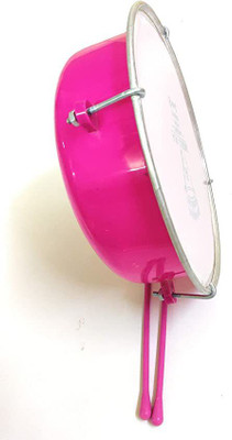 KHALSA MUSICAL Steel Dhol Tasha Drum with Stick Conga (Bison Skin) Conga(Calfskin, Skin)