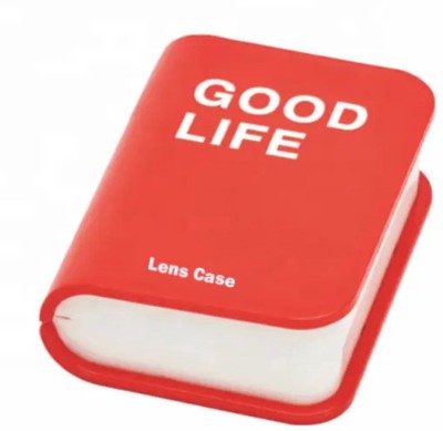 Mopslik Contact Lens Case Lens Box for Travel Lens Case for Contact Lenses - Red(Pack of: 1)