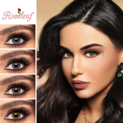 Roseleaf Quaterly Disposable(0, Colored Contact Lenses, Pack of 4)