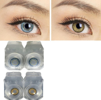 soft eye Weekly Disposable(0.00, Colored Contact Lenses, Pack of 2)