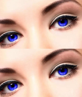 Roseleaf Monthly Disposable(blue Color Contact Lens dioptres, Colored Contact Lenses, Pack of 2)