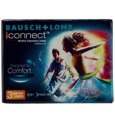 BAUSCH & LOMB Monthly Disposable(-3, Contact Lenses, Pack of 3)