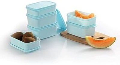 Sainath Enterprise Plastic Grocery Container  - 1000 ml(Pack of 6, Blue)